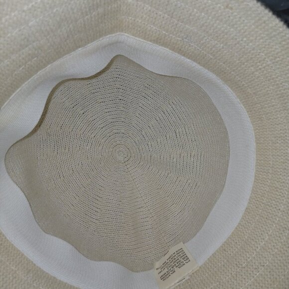 VINTAGE WOOL BLEND BUCKET HAT , CREAM COLOR, WOMENS , OSFA - Picture 4 of 5